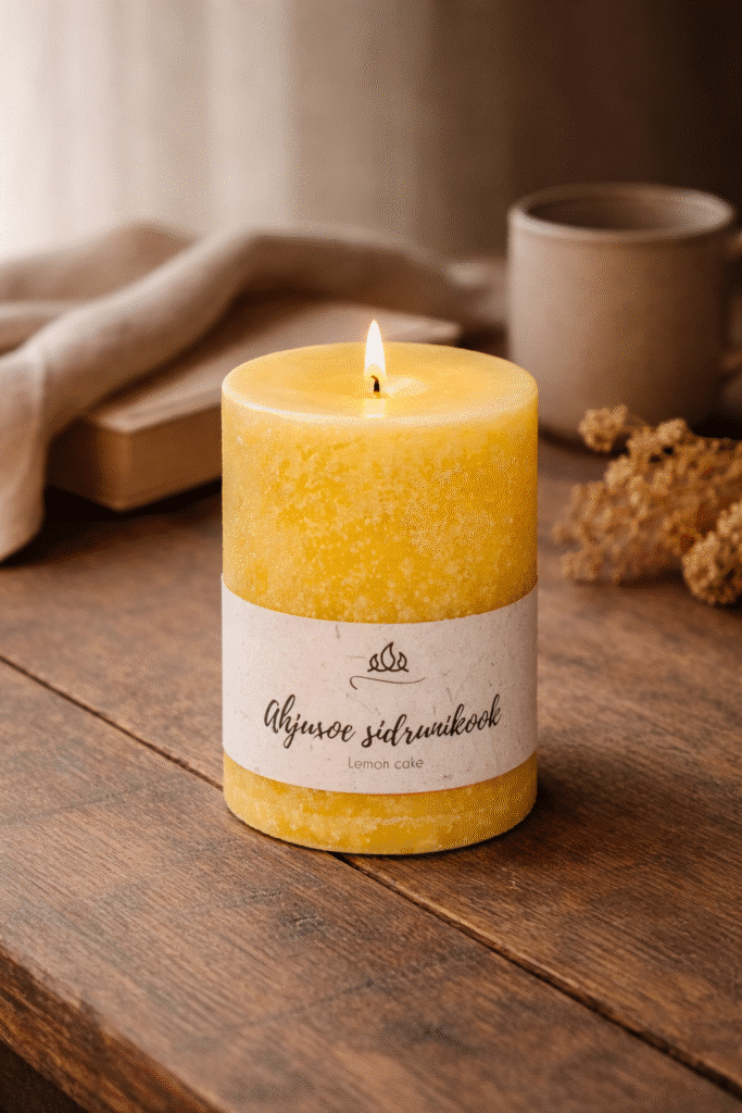 Scented candle Lemon cake