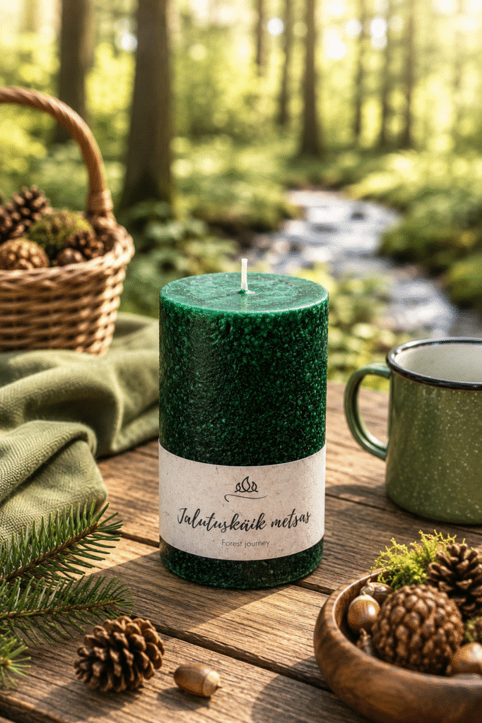 Scented candle A walk in the forest