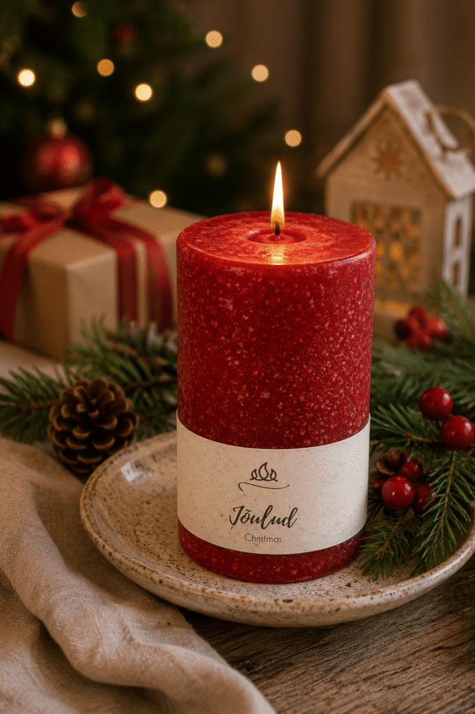 Scented candle Christmas