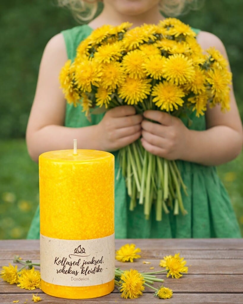 Scented candle Dandelion