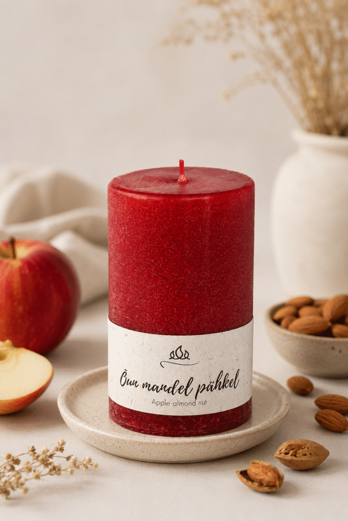 Lõhnaküünal Õun-mandel-pähkel