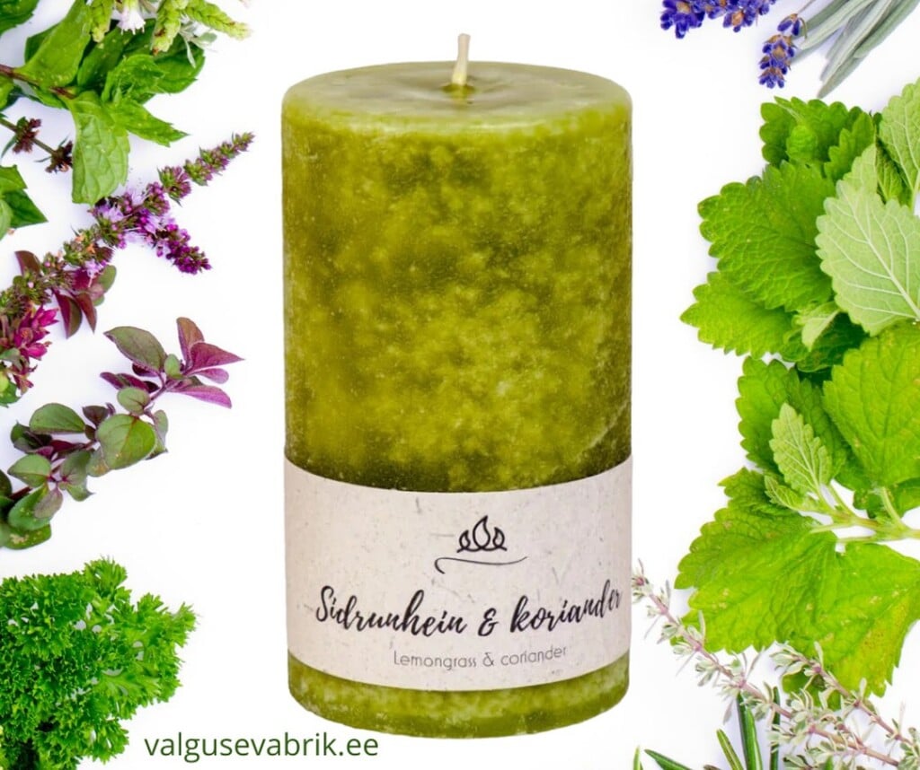 Lõhnaküünal Sidrunhein & koriander