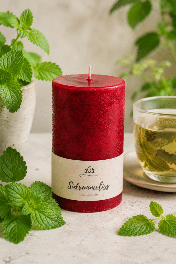 Scented candle Lemon balm