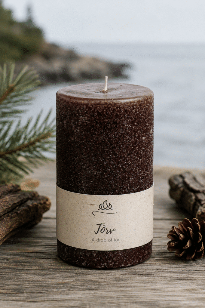 Scented candle Drop of tar
