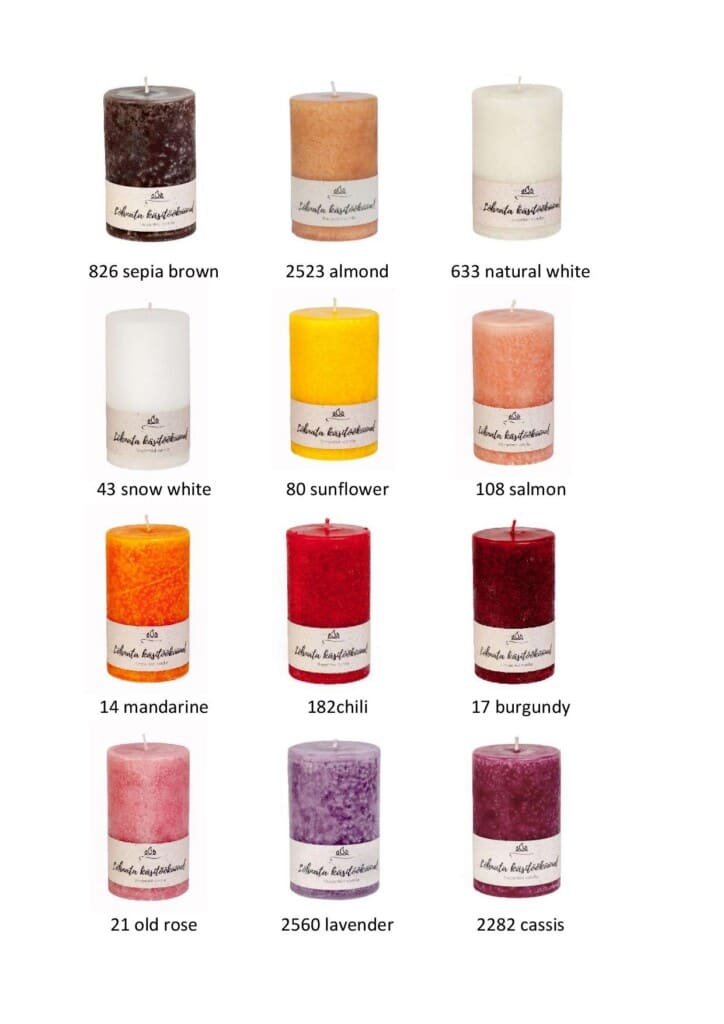 Unscented pillar candle 5,5 x 12cm