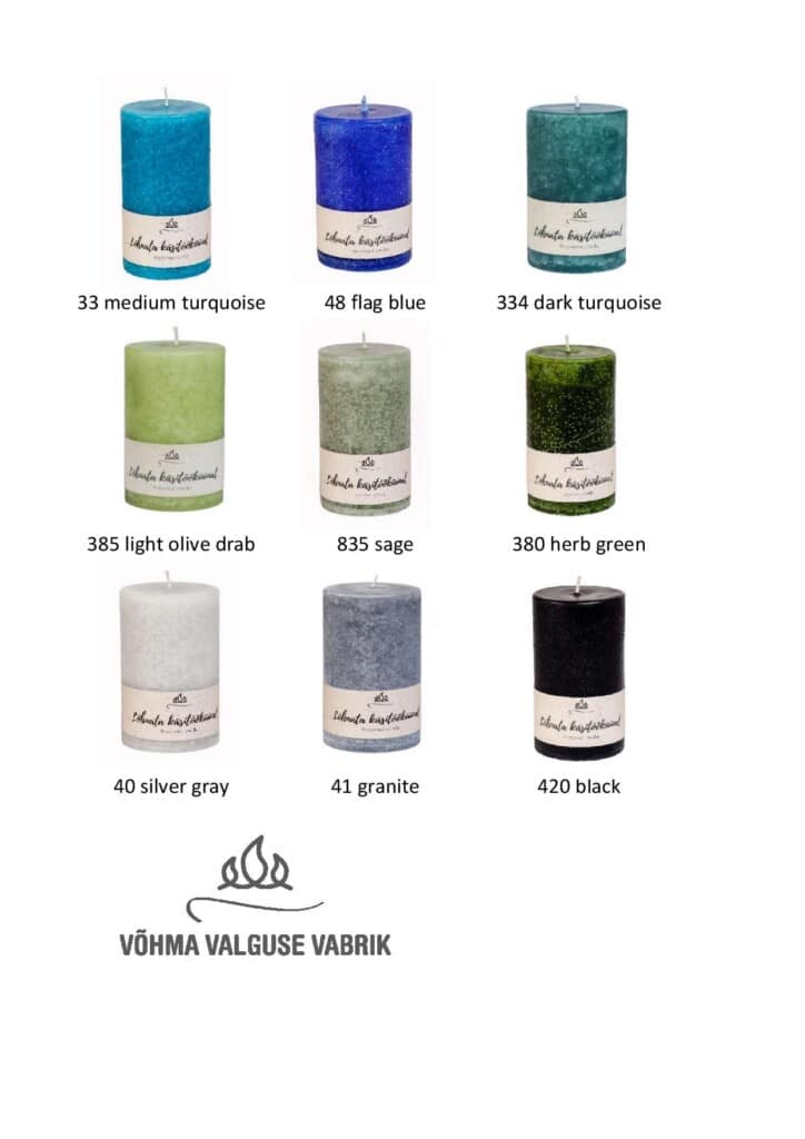 Unscented pillar candle 5,5 x 12cm