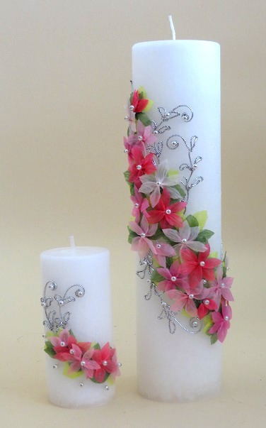 Handmade wedding candle "Serenade"