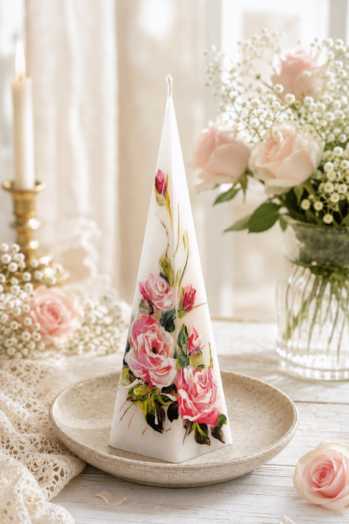 Pyramid Candle Roses