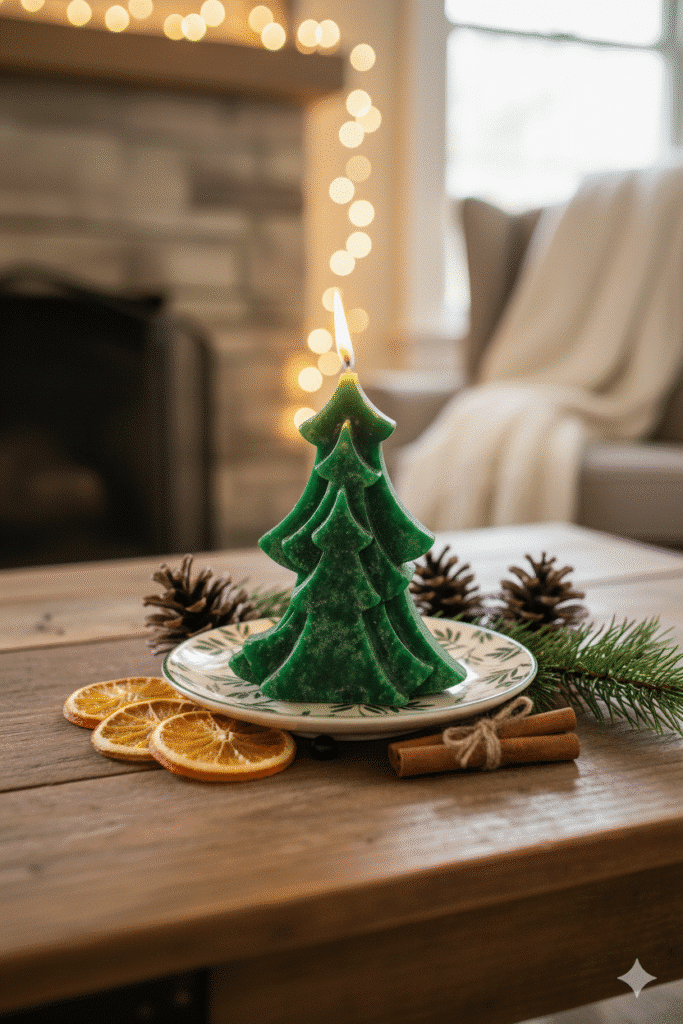Christmas tree candle