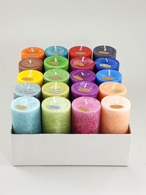 Scented candles Rainbow 20pc