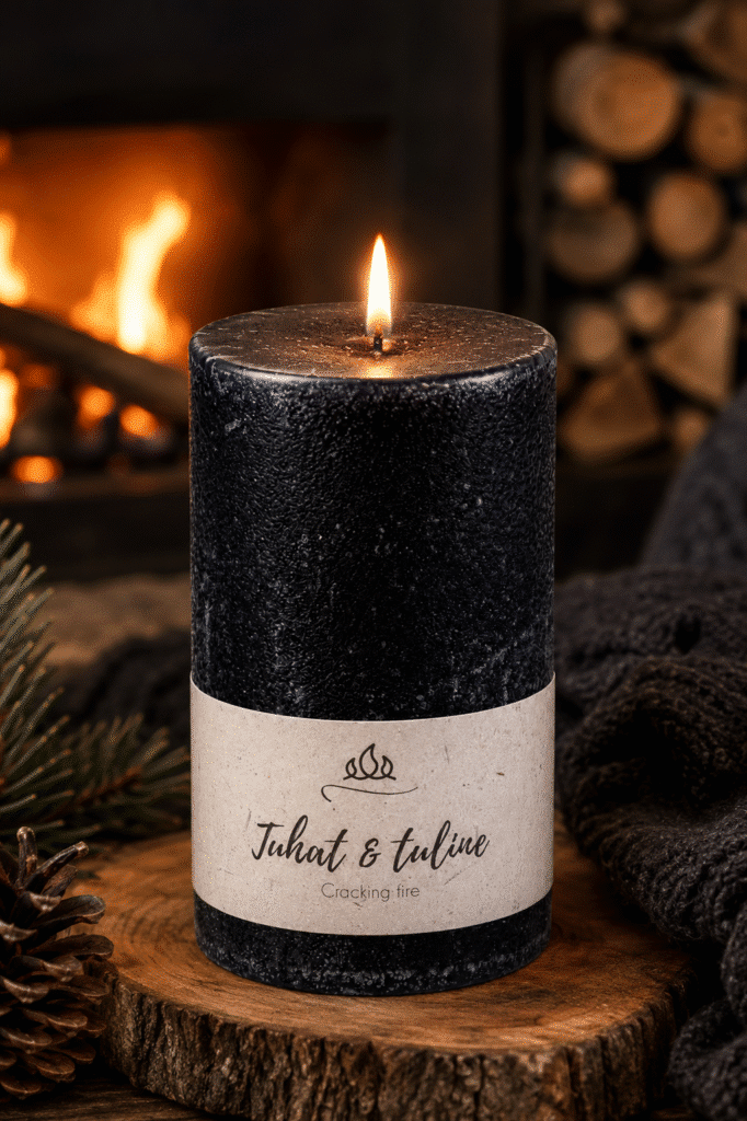 Scented candle Crackling fire