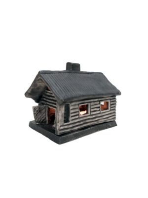 Ceramic candle cottage with mosquito repellent tealights