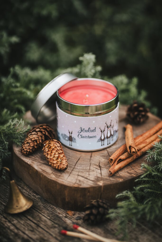 Lõhnaküünal plekktopsis  Jõulud