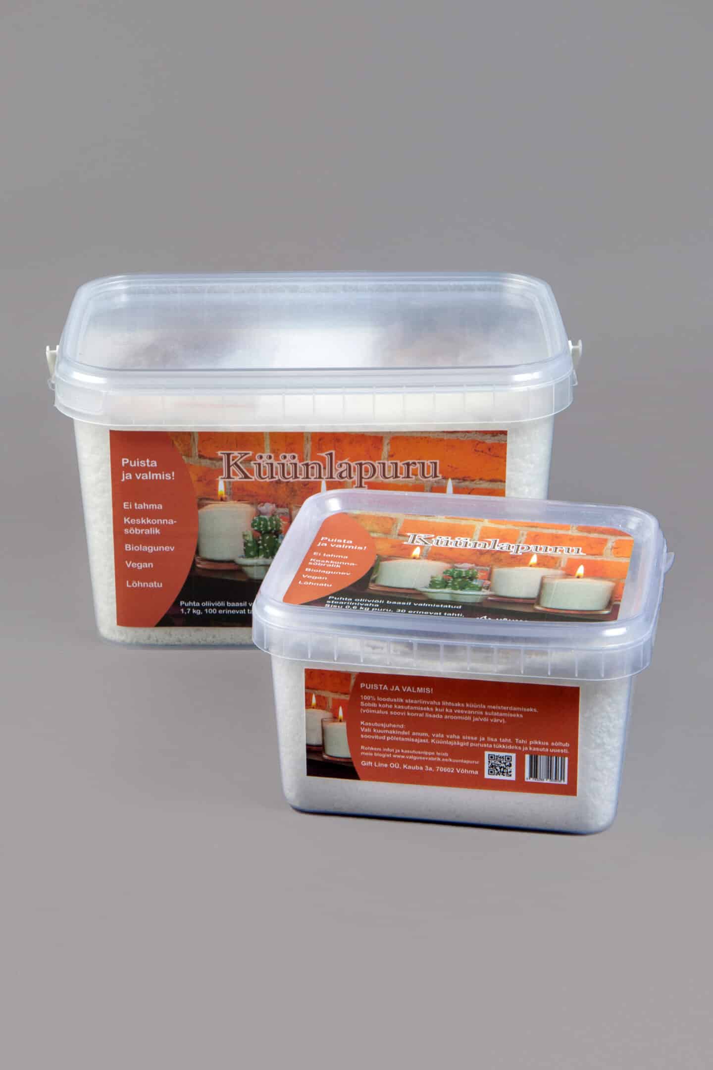 Natural, vegetable wax flakes Võhma Võhma Valguse Vabrik