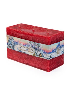 Scented candle "Brick", 3 wicks