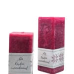 Talvearoomiga neljakandiline küünal