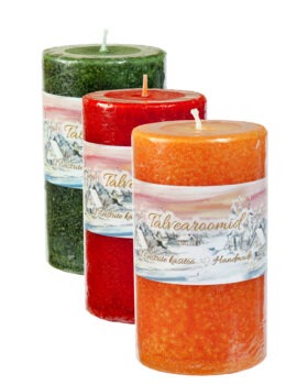 Scented pillar candle Winter joy special offer, 60h  Hand poured pillar candle  7 x 12cm, 60h