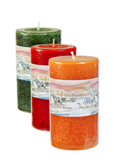 Scented pillar candle Winter joy special offer, 60h  Hand poured pillar candle  7 x 12cm, 60h