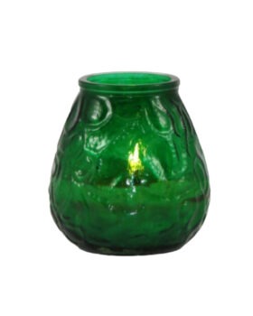 Terrace candle  Mosquito repellent candle in Venetian glass.   Scented candle with citronella aroma.  10 x 9.5cm, burning time about 25h