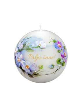 Round candle "Hepatica"