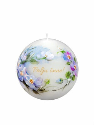 Round candle "Hepatica"