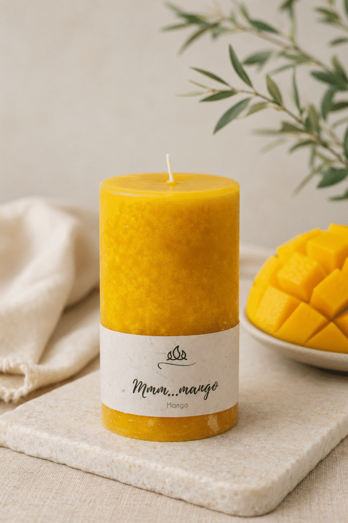 Scented candle Mango