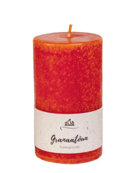 Granaatõun lõhnaküünal, oranž, käsitöö.