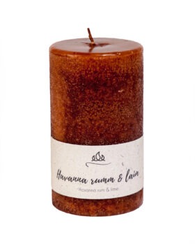Scented candle Havana Rum & Lime  An elegant and classic cocktail of popular Cuban rum and lime.