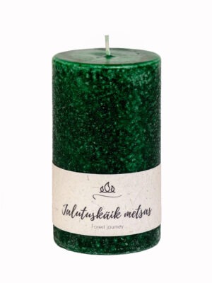 Scented candle A walk in the forrest, forest green, handmade