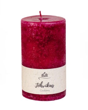 Scented candle Cranberry, purple, handmade