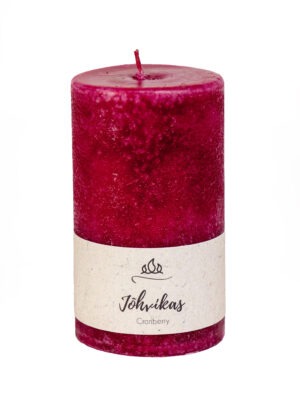 Scented candle Cranberry, purple, handmade