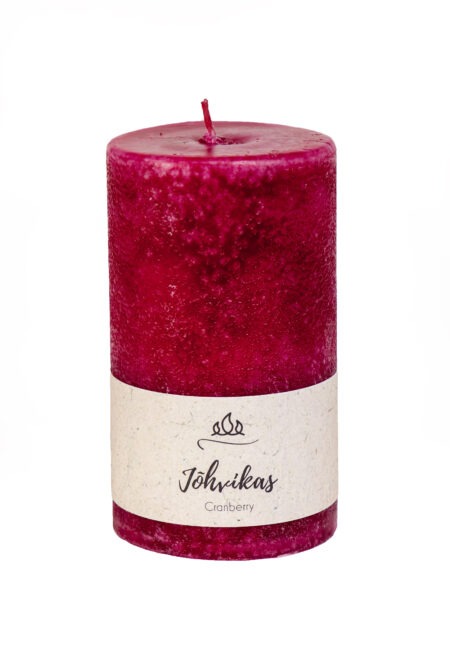 Scented candle Cranberry, purple, handmade