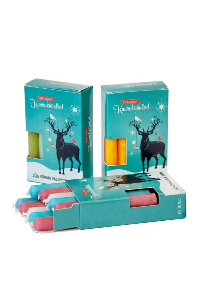 Christmas tree candles set 10pc
