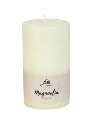 Scented candle Magnolia, white, handmade