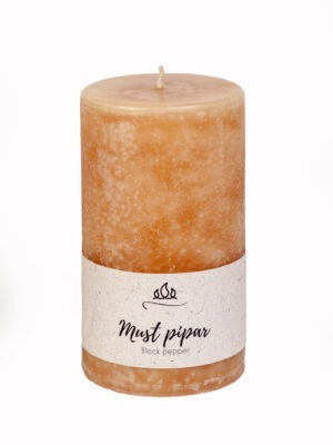 Scented candle Black pepper  You can smell the spice of black pepper in the air. A spice more than 2,000 years old, that is believed to have an air-purifying and respiratory-relieving effect.