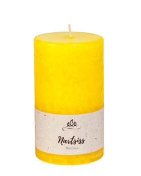 Scented candle Daffodil yellow, handmade