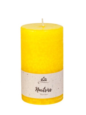 Scented candle Daffodil yellow, handmade