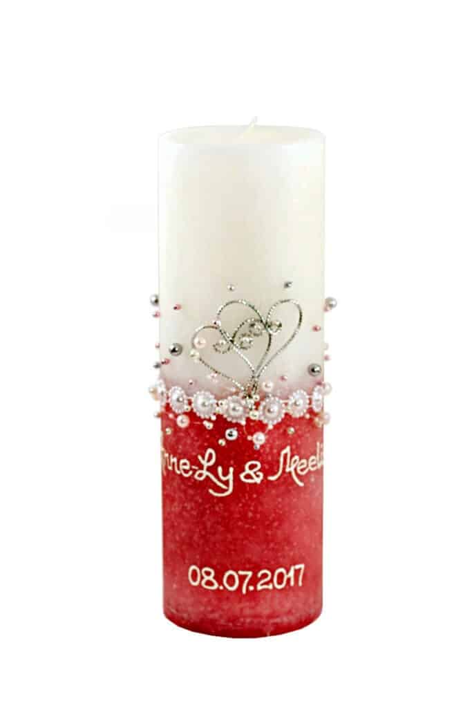Wedding candle for parents Two Become One