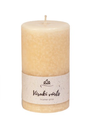 Scented candle Incense spice, beige, handmade