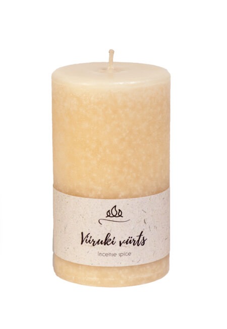 Scented candle Incense spice, beige, handmade