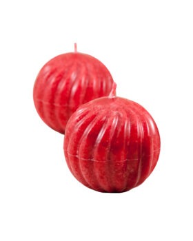 küünal triibuline pall punane