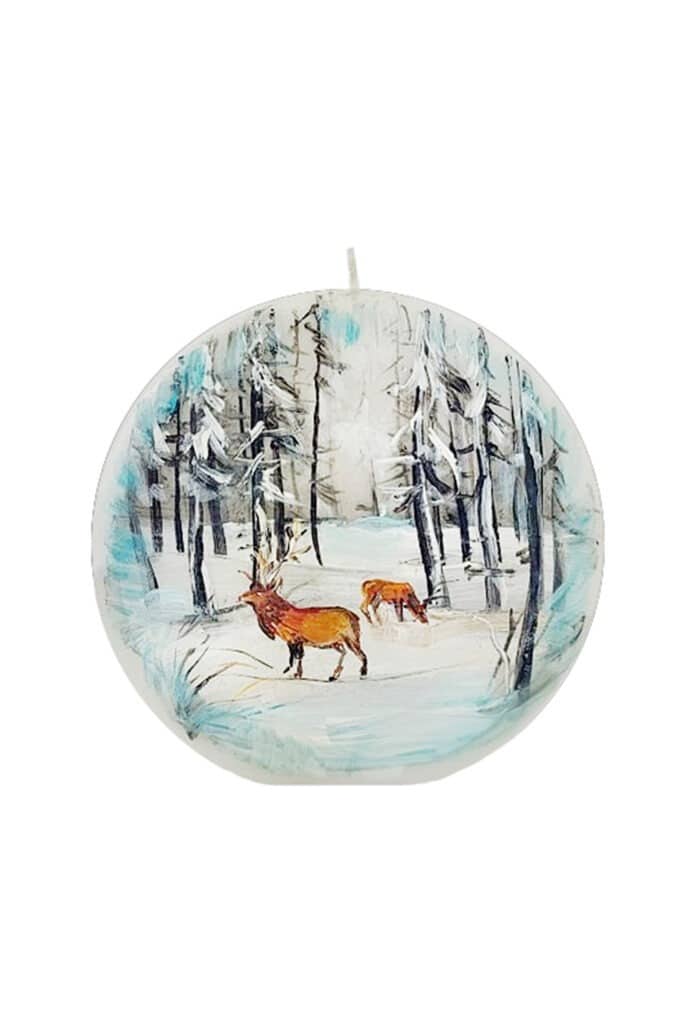 Hand-painted candle 