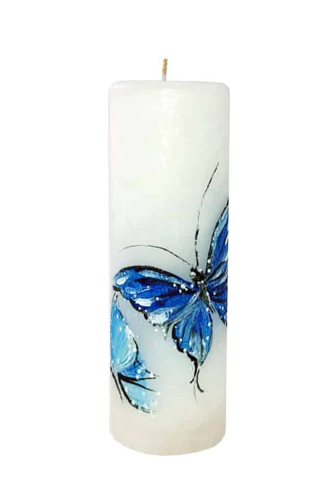 Handpainted candles with national motifs 4x12cm