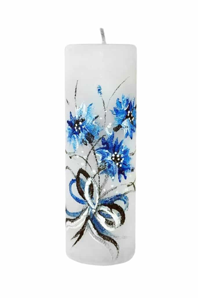 Handpainted candles with national motifs 4x12cm