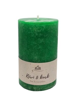 scented candle kiwi and cucumber Võhma Valgusevabrik handmade