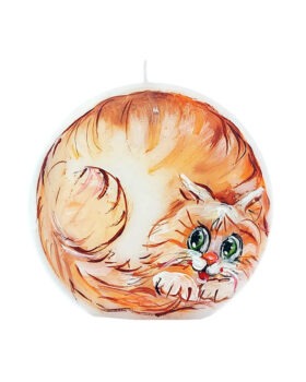 maalitud ovaalne küünal kass Võhma valgusevabrik