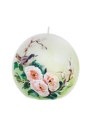 Hand-painted candle "Spring"
