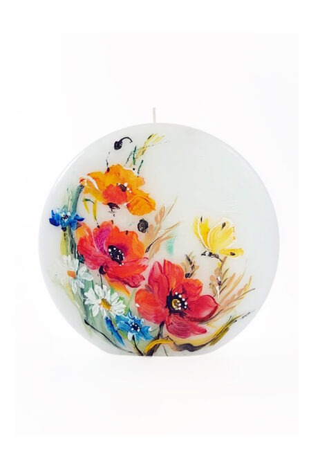 Hand-painted candle "Summer" Võhma Valgusevabrik