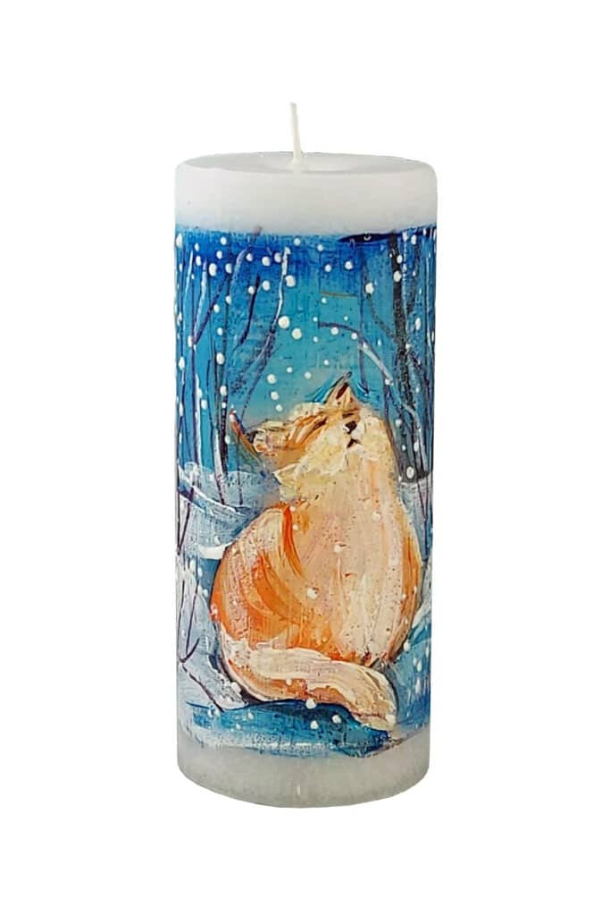 Handpainted candle 