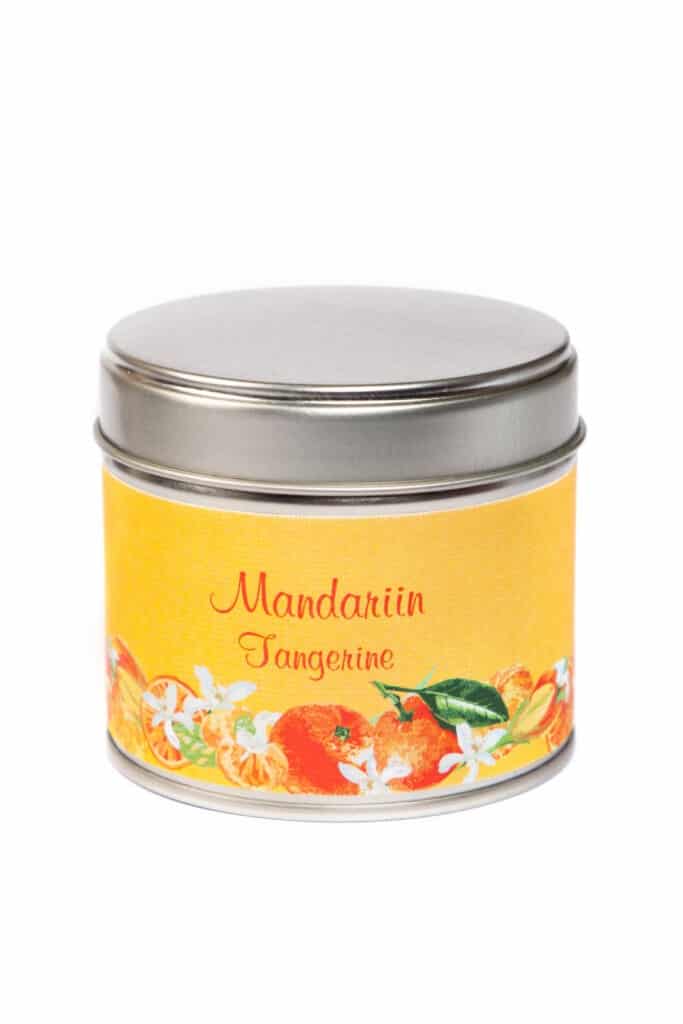 Lõhnaküünal plekktopsis “Mandariin